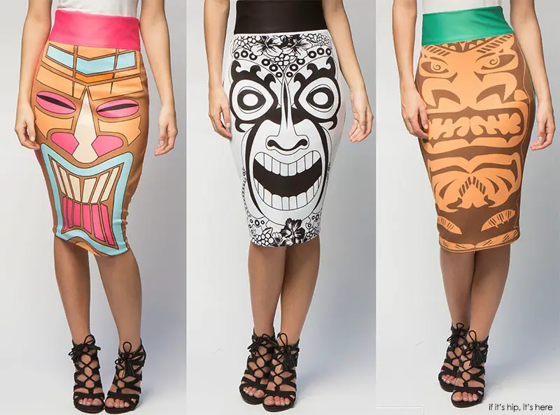 koco blaq tiki pencil skirts