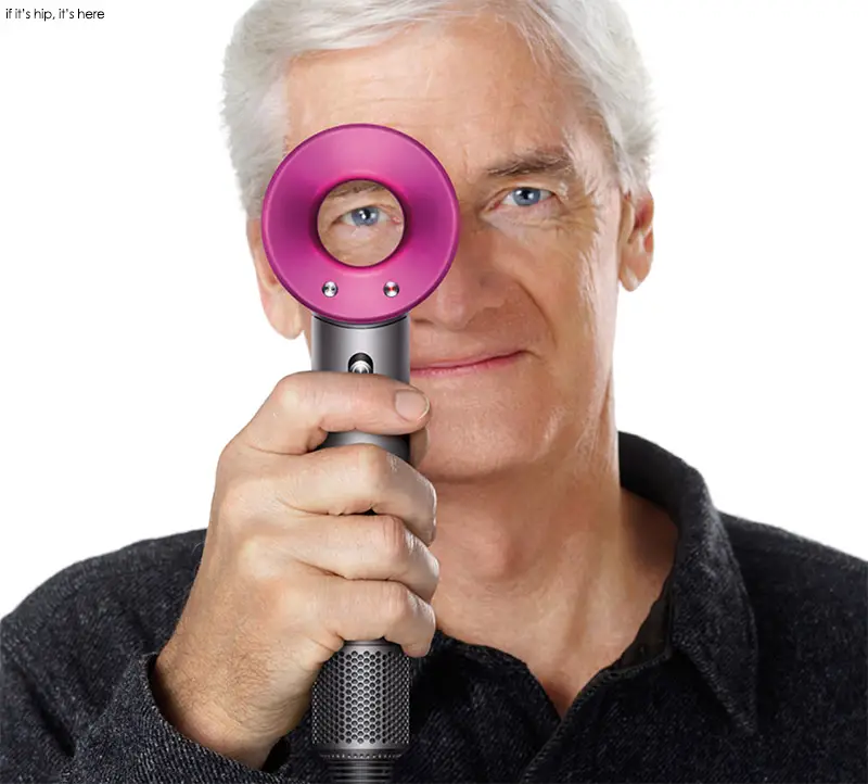 Sir James Dyson with his new Supersonic Hair Dryer