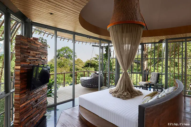 tree house villa bedroom