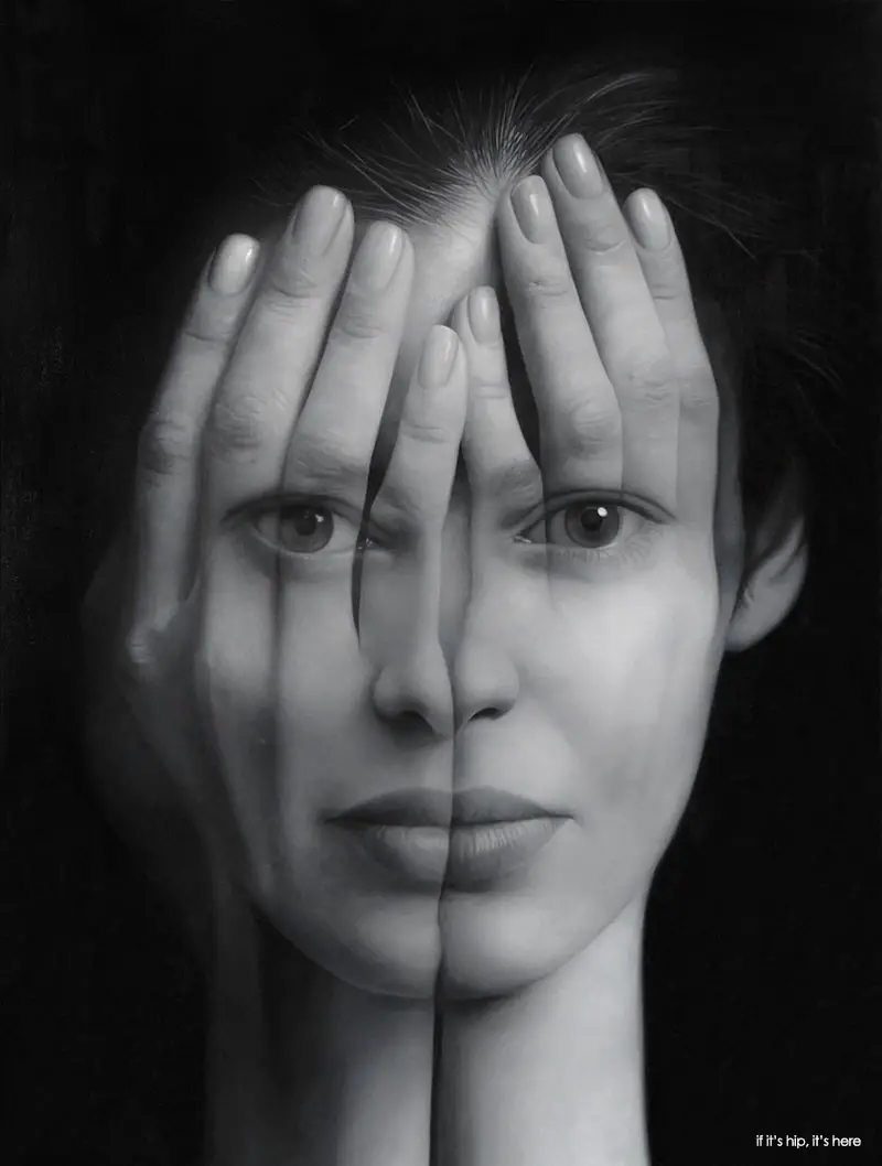 Mirror IV, 2014, 100" x 70", oil on canvas