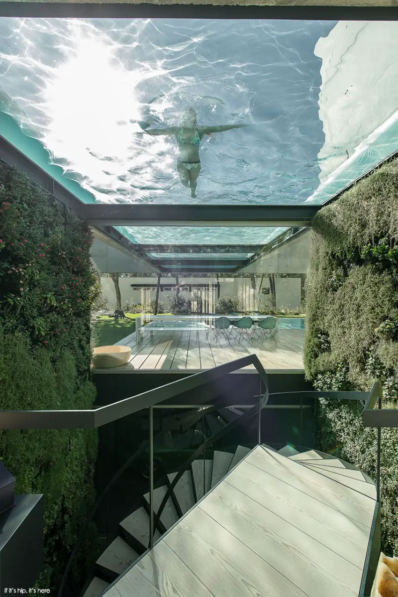 glass bottom pool