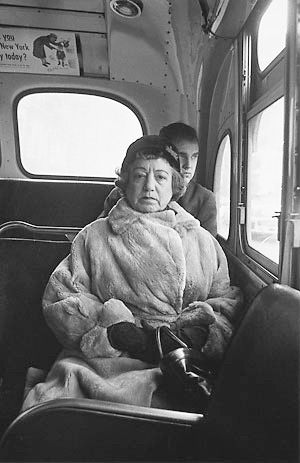 Lady on a bus, N.Y.C. 1957