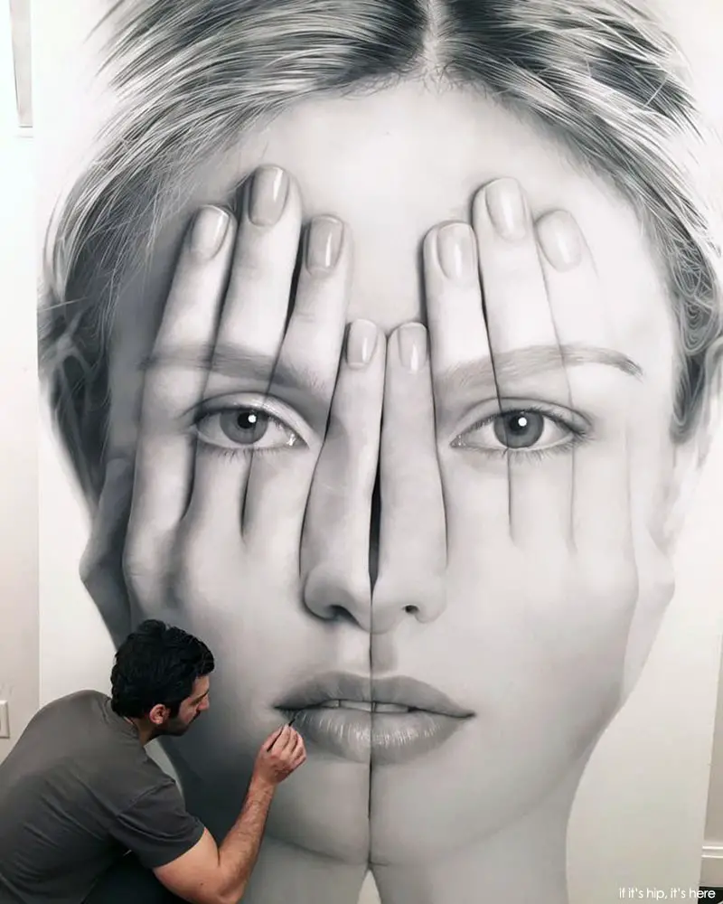 Mirror X Oil on canvas, 2016, 100" x 70