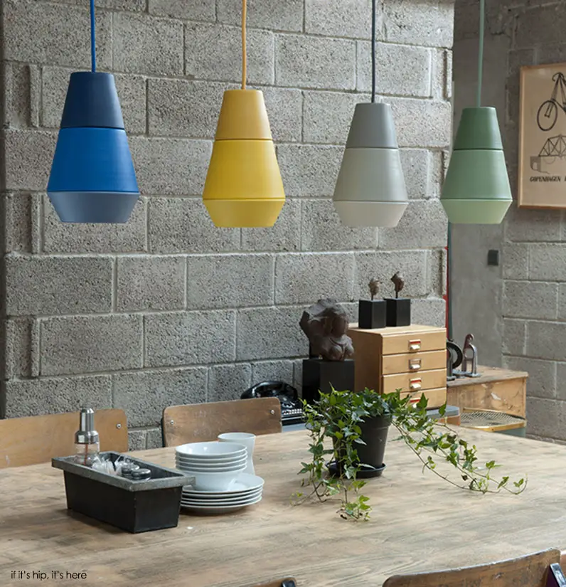 ili ili pendant lamps 4 colors over table