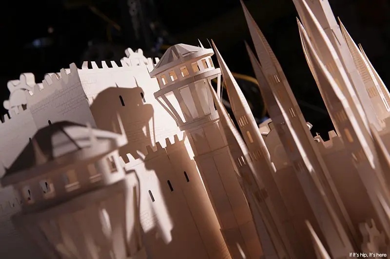Game of Thrones opening made of paper. learn more at if it's hip, it's here