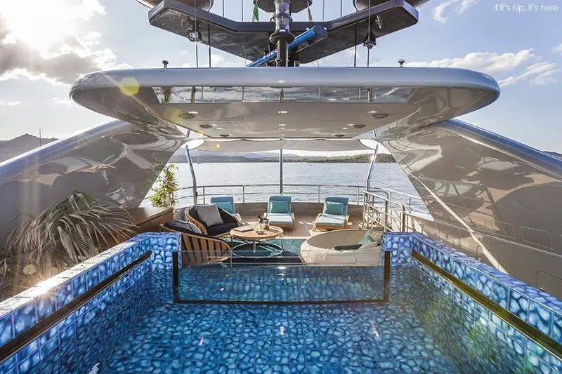 tiled yacht pool