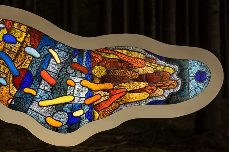 modern stained glass