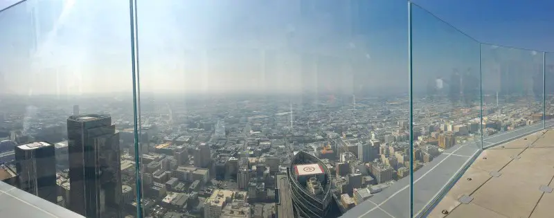 view of LA from downtown