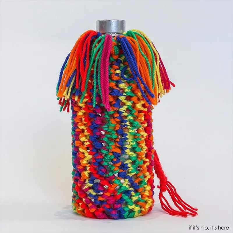 colorful knit absolut bottle