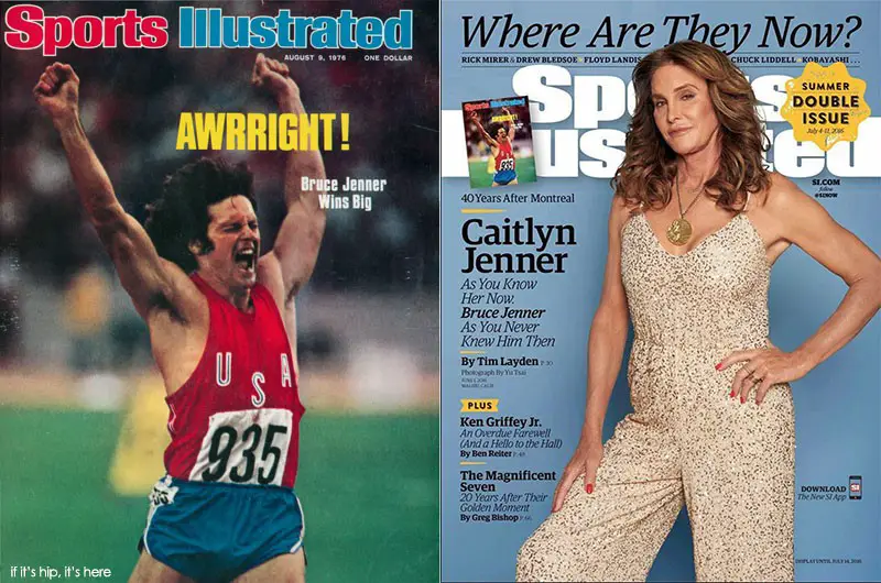 Sports Illustrated covers in 1976 and 2016, forty years apart.