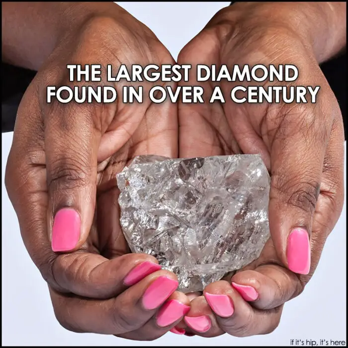 Read more about the article Ice, Ice Baby! Tennis Ball Size Diamond Is Largest Found In Over A Century.