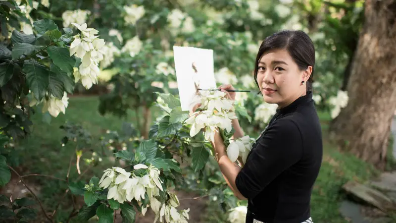 Watercolors With Real Flowers