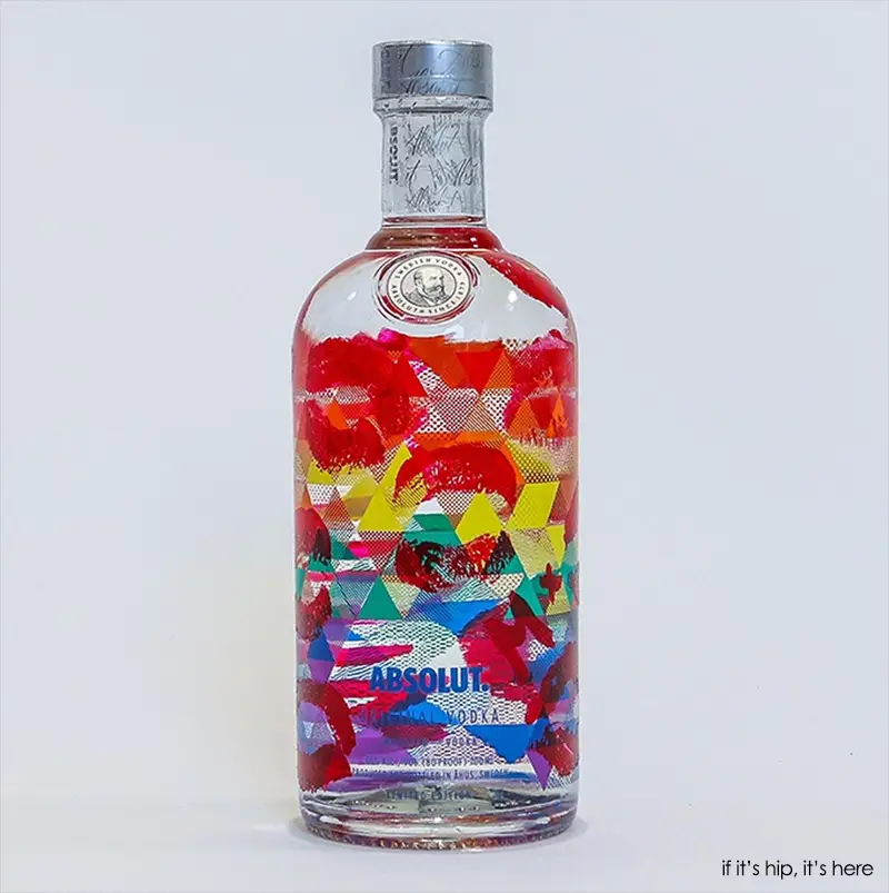 Munroe Bergdorf absolut bottle design