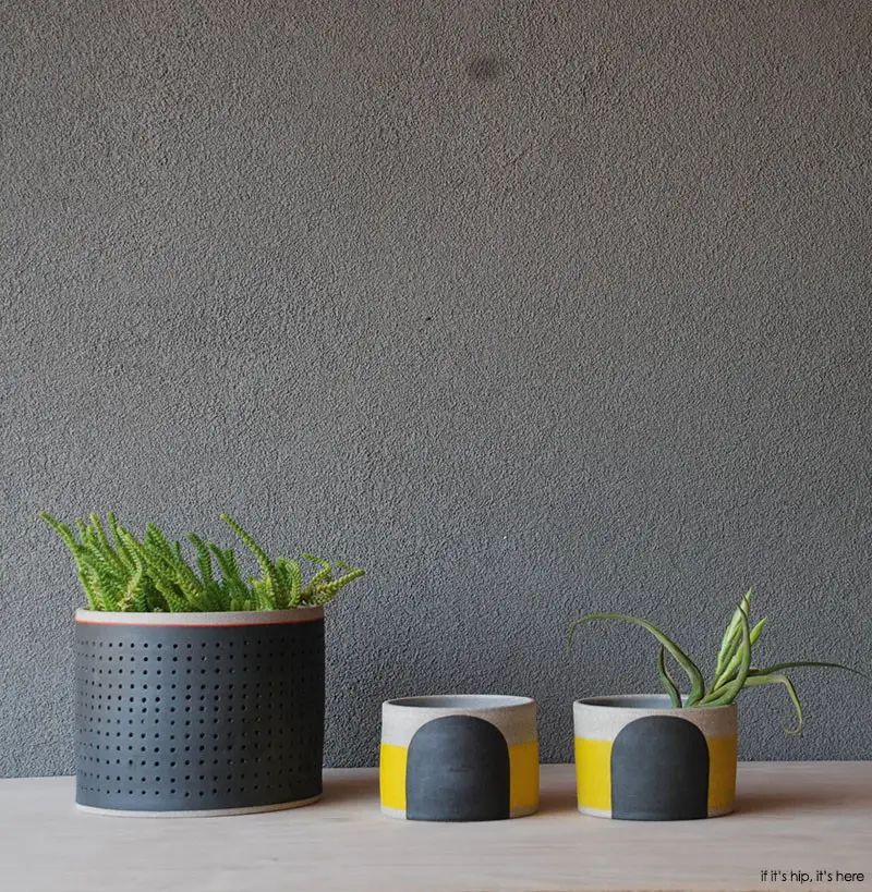 stoneware planters