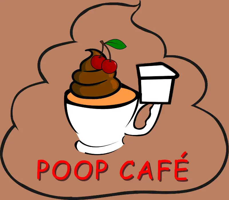 poop cafe dessert bar