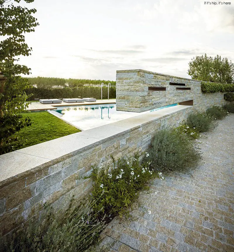 winery garden pool