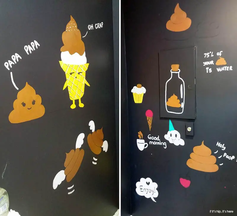 More poop wall art at the Poop Café