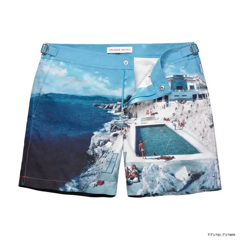 orlebar shorts with slim aarons