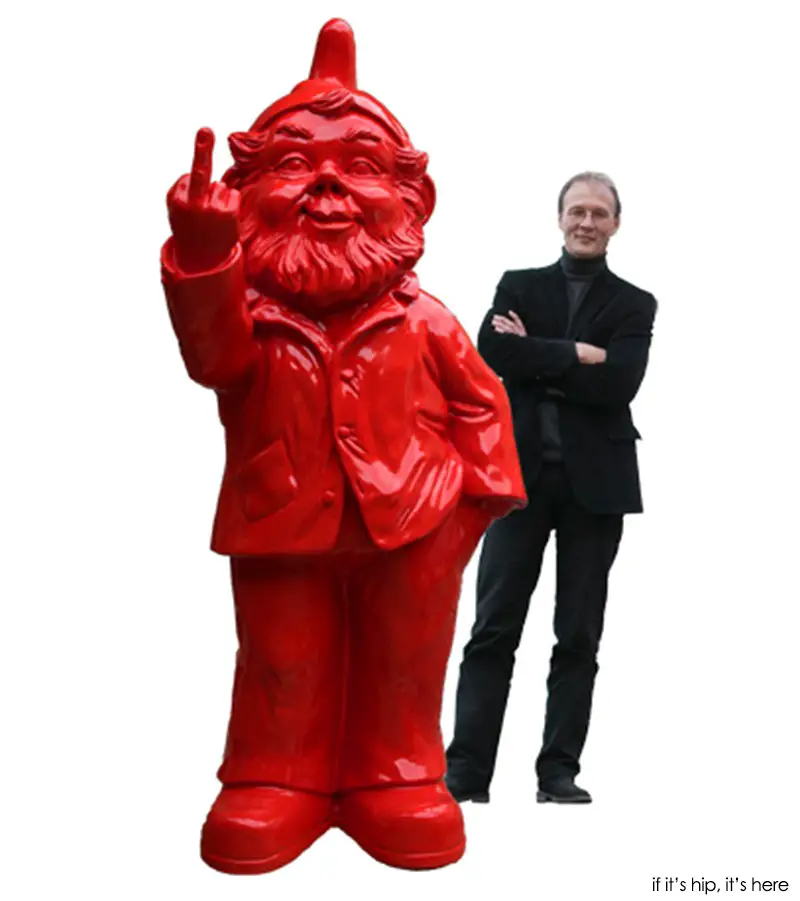 Giant garden gnome with ottmar horl