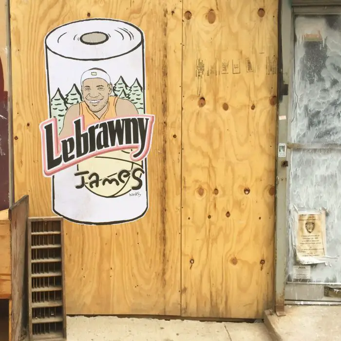 LeBrawny James street art