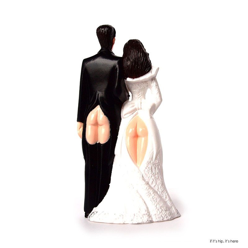 bare ass wedding cake topper