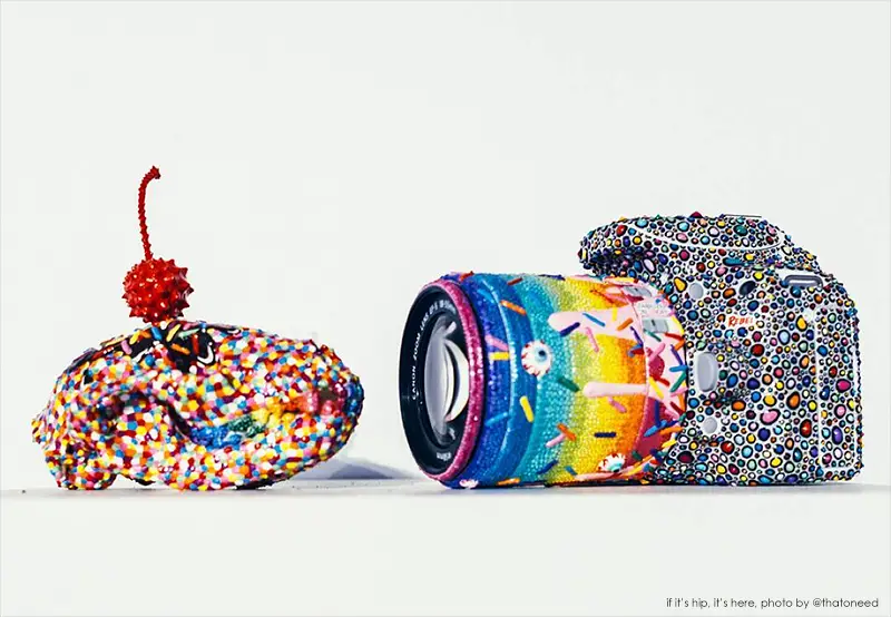 colorful sprinkle adorned sculptures