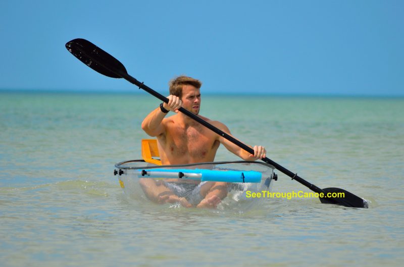 The clear kayak from See Through Canoe