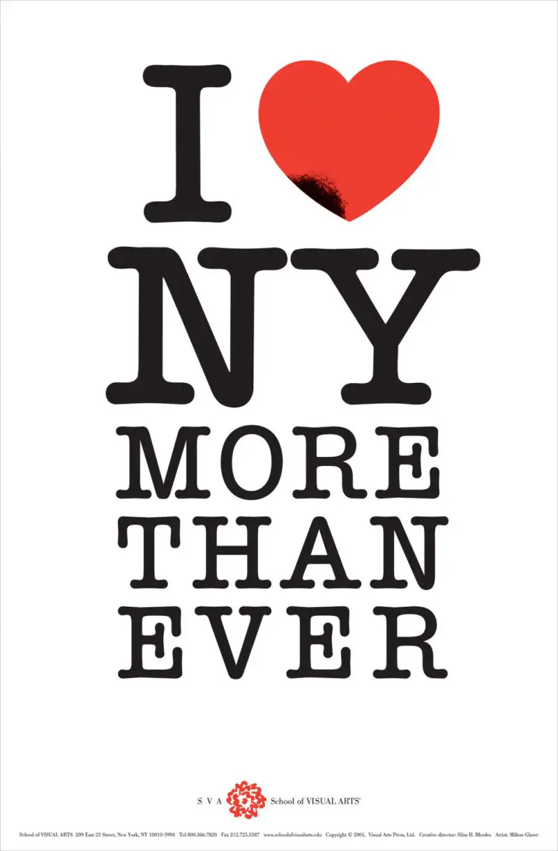 After the attack, Milton Glaser revised his classic 1975 design