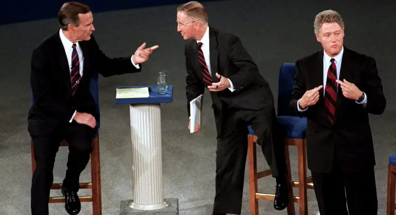 George Bush vs Bill Clinton vs Ross Perot, 1992