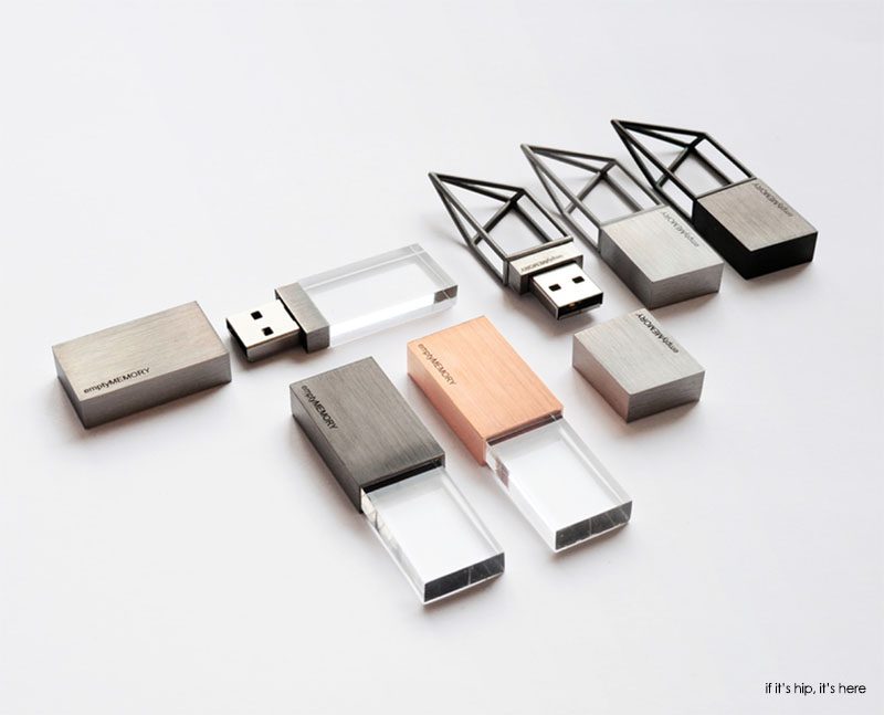 Empty Memory flash drives by Poetic Lab
