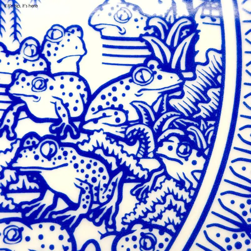 satirical blue willow dishes