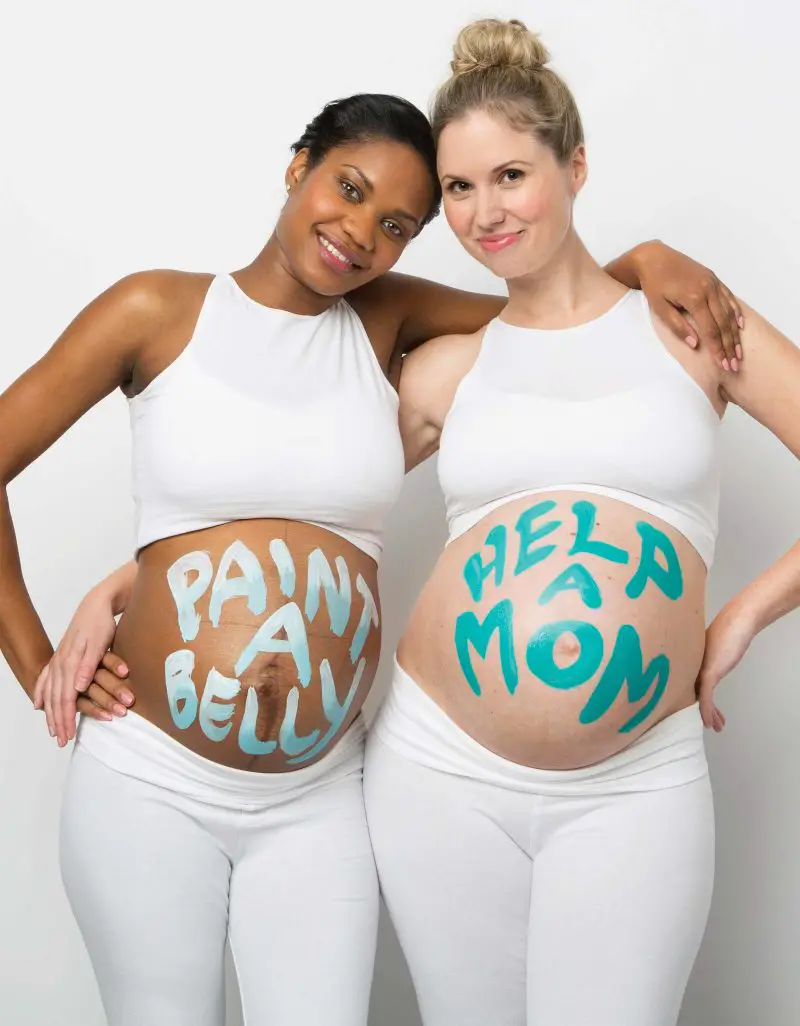 painted pregnant bellies