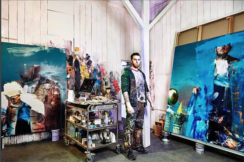 Conor Harrington at work in his studio