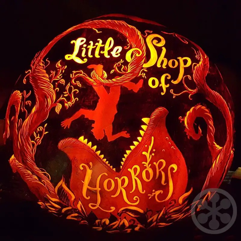 Little Shop of Horror's pumpkin carving by Edward Cabral