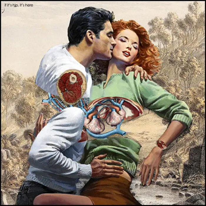 Read more about the article Creepy But Compelling PinUp and Anatomical Art Collages