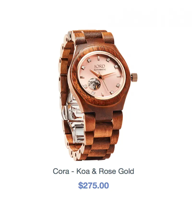 The cora watch JORD