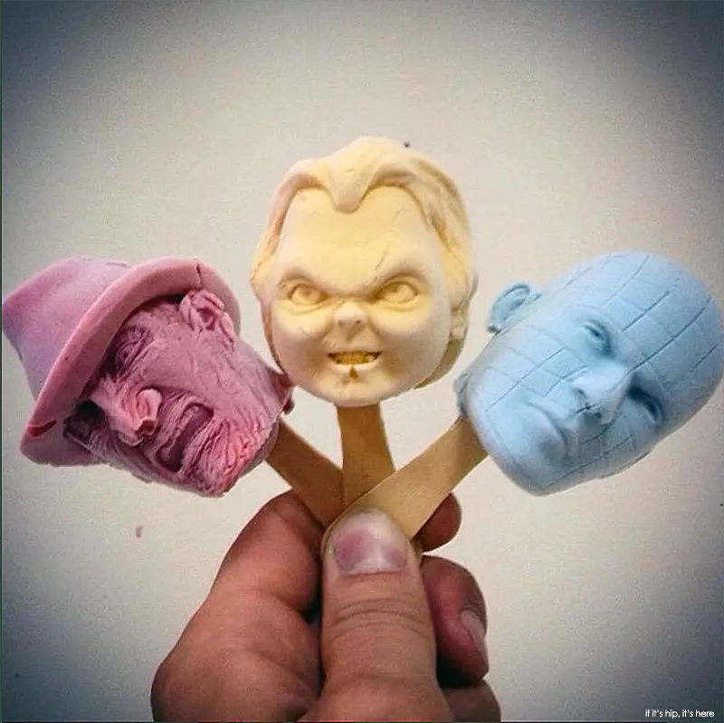 horror icons as ice cream bars