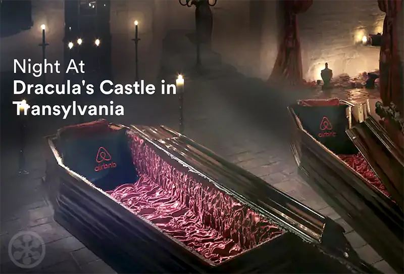 stay the night in dracula's castle