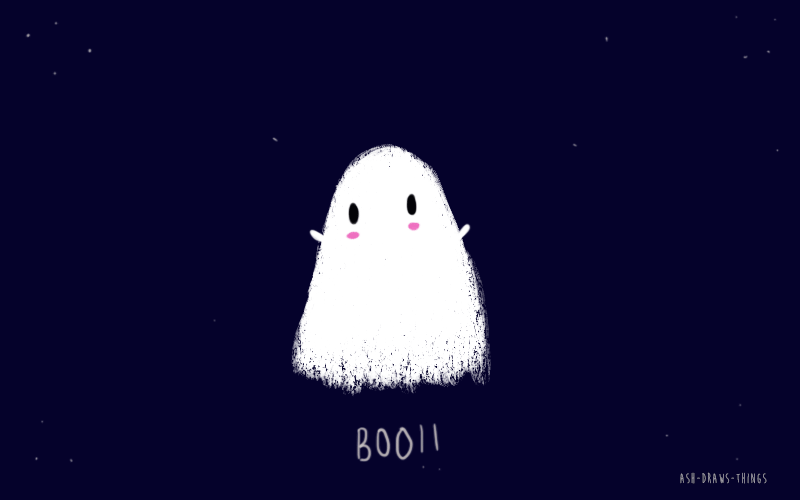 cute spooky ghost gif