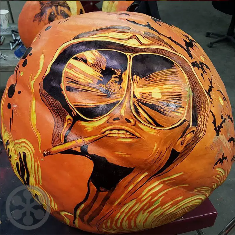 Hunter S. Thompson's Fear &amp; Loathing in Las Vegas pumpkin carving