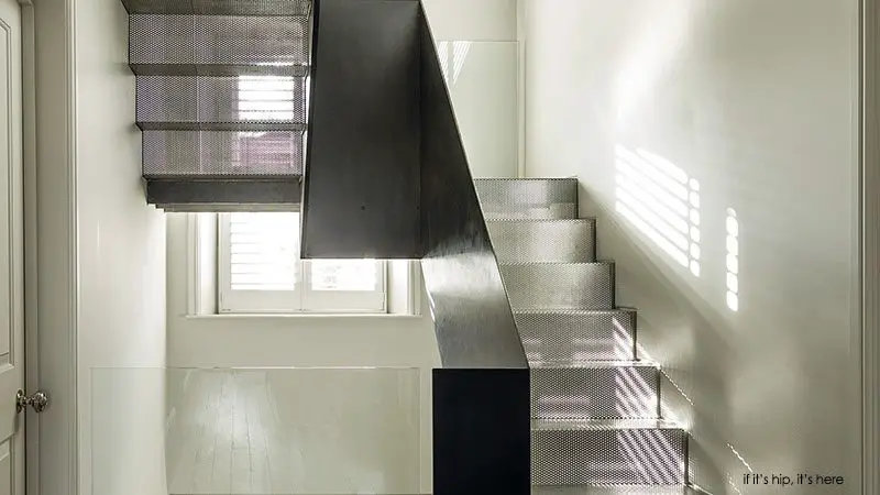 metal mesh stairs