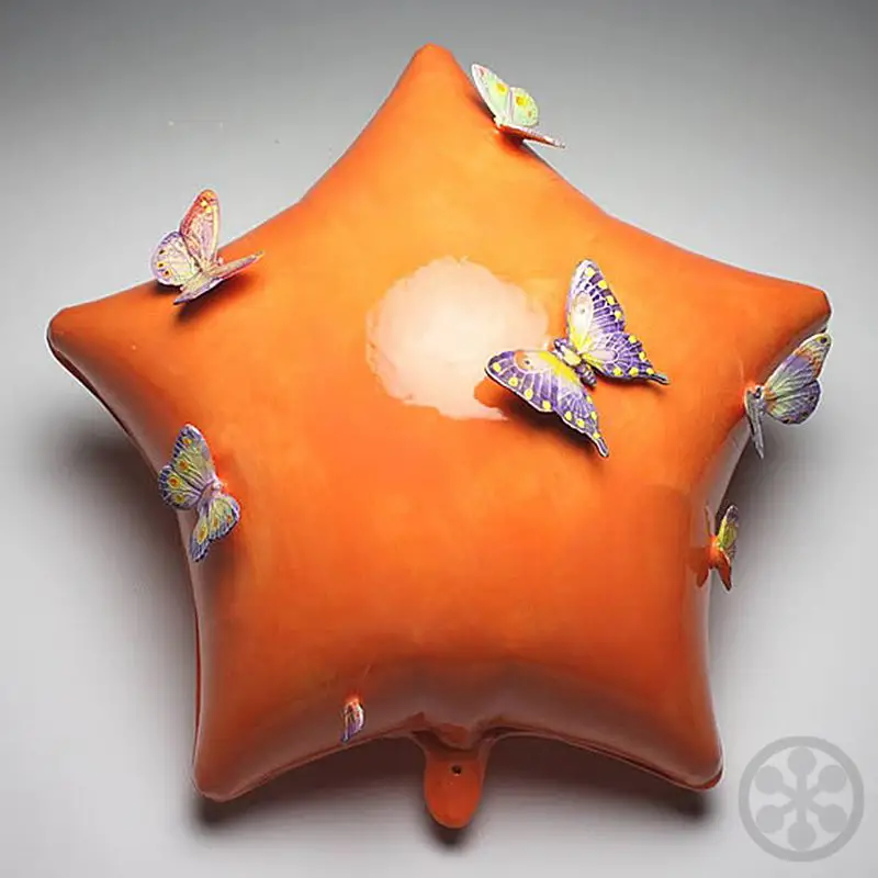 ceramic balloon with butterflies