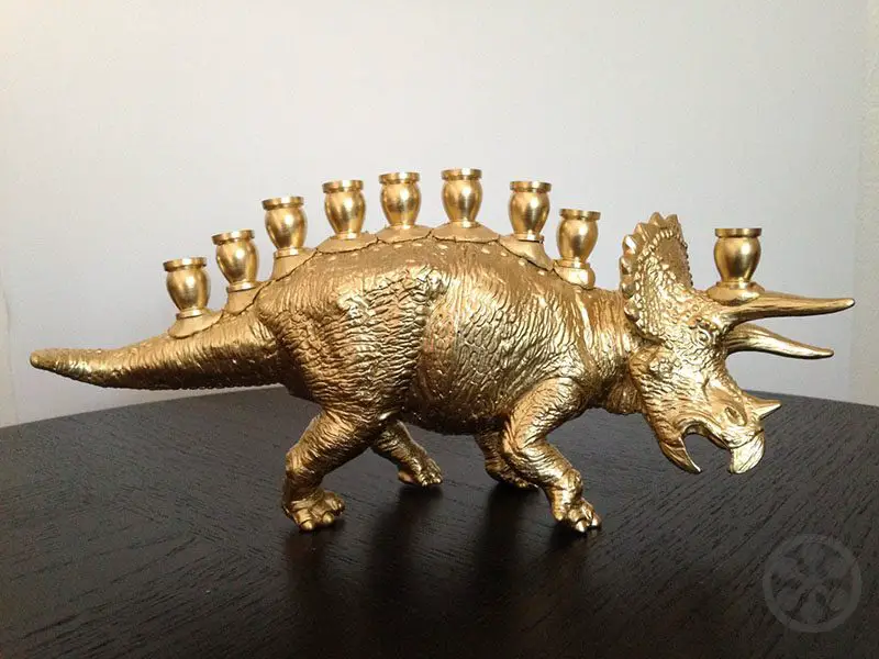 Triceratops Menorah