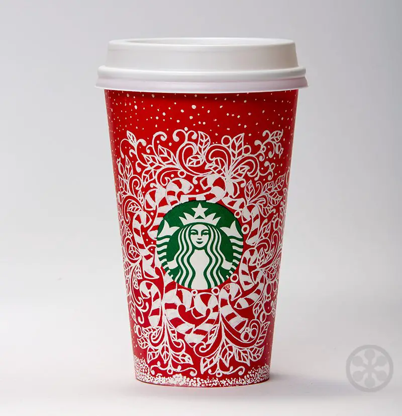 Candy canes design for starbucks