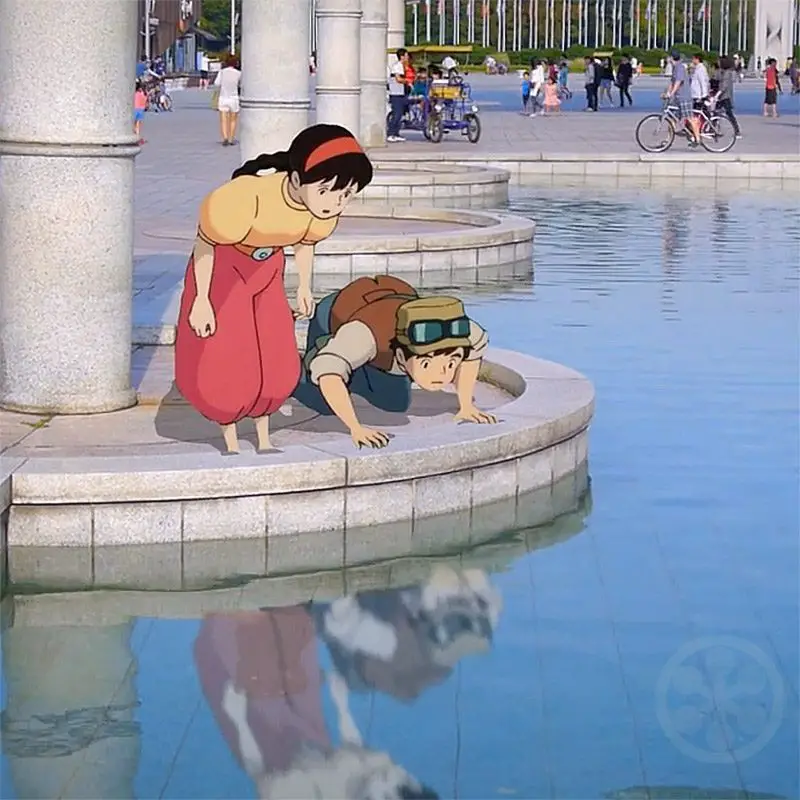 Animated Characters From Studio Ghibli In The Real World