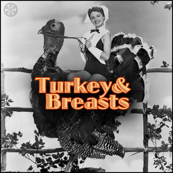 Read more about the article Turkey & Breasts. Vintage Hollywood Thanksgiving PinUps. [30 pics]