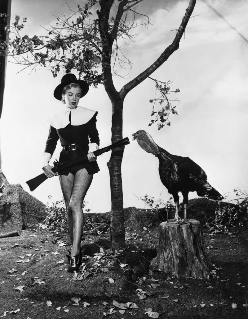 Vintage Hollywood Thanksgiving PinUps