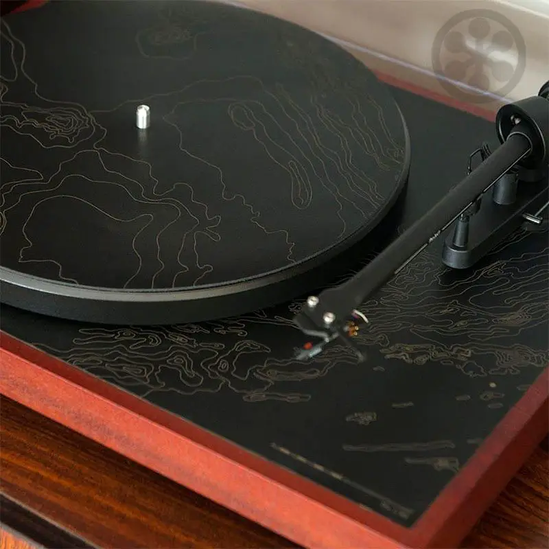 leather engraved turntables