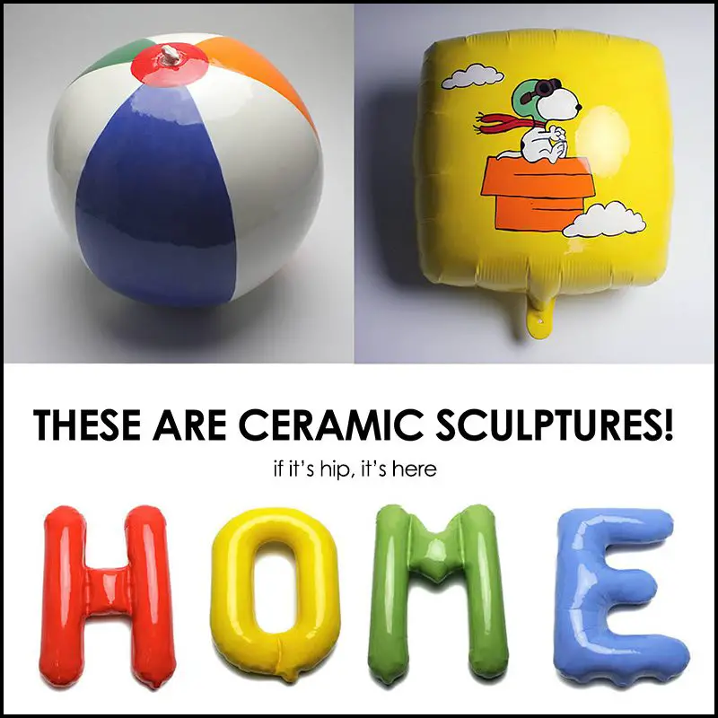 ceramic beach balls and balloons