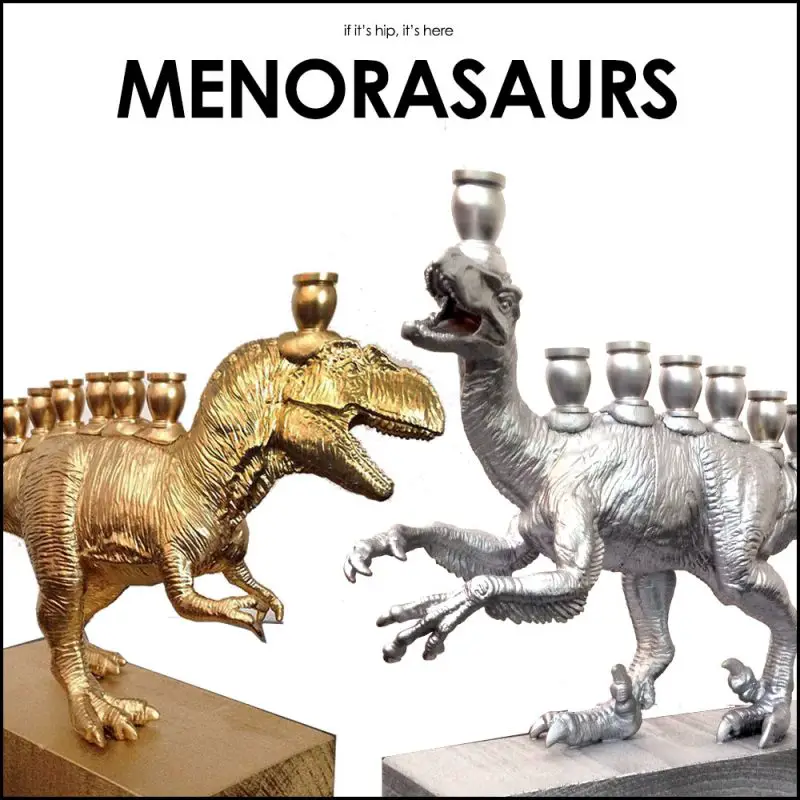 Dinosaur Menorahs